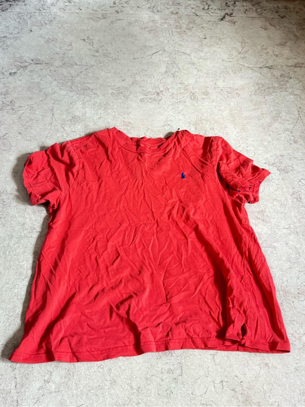 Polo by Ralph Lauren Red Short Sleeve Crewneck Tee with Navy Pony